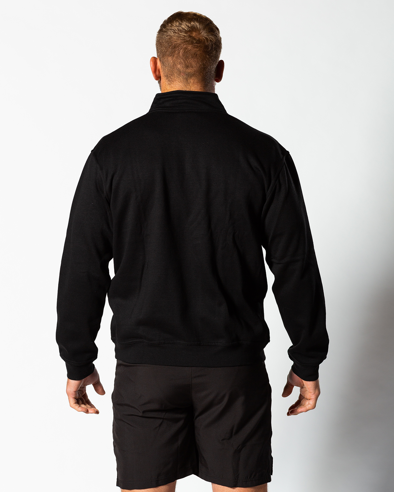 1/4 Zip Sweater - Black