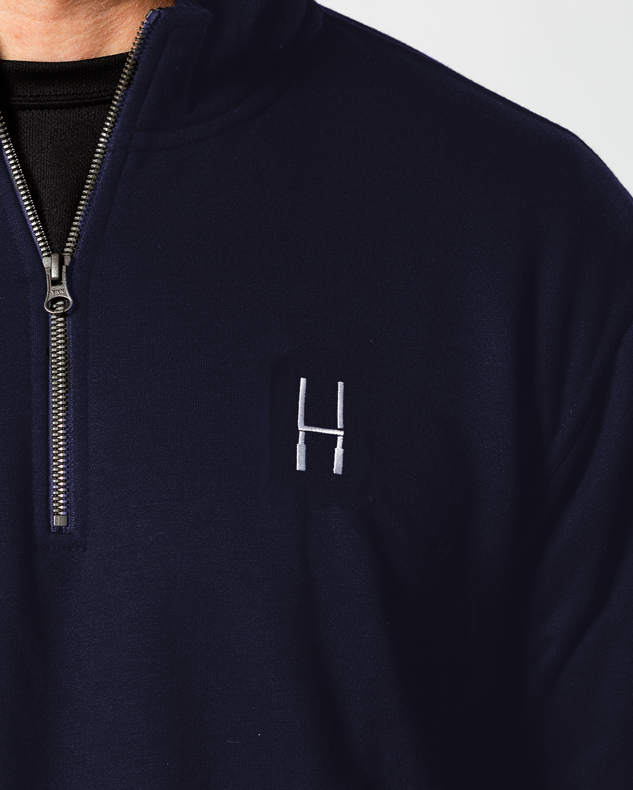 1/4 Zip Sweater - Navy