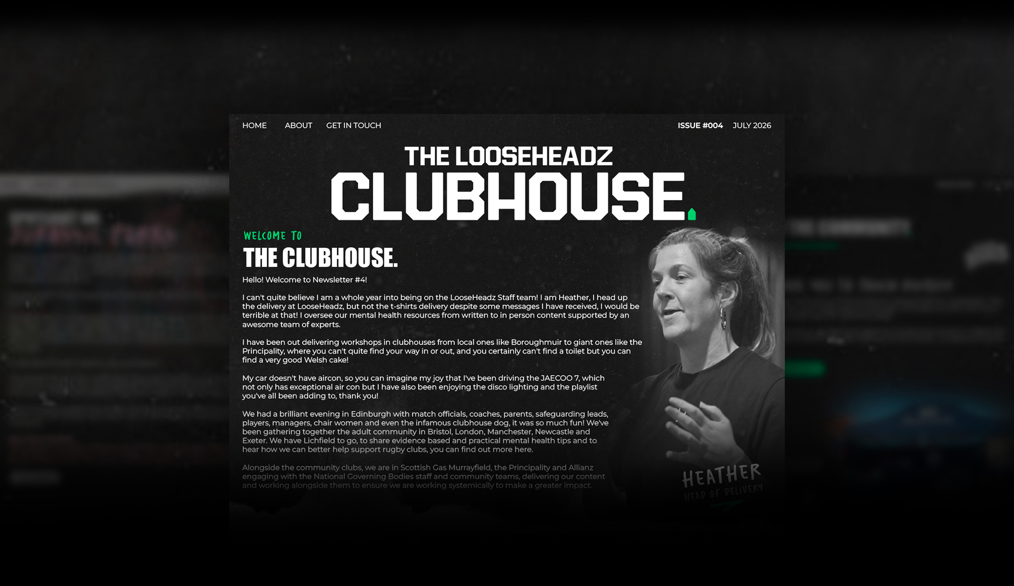 Issue #004 Of The LooseHeadz Clubhouse Newsletter Is Here!